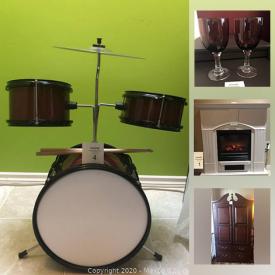 MaxSold Auction: This online auction features electric fireplaces, kids drum set, new Superhero costumes, new meat slicer, metal plant hangers, kids bike, simply fit board, countertop oven, tires, garden gnomes, wine bottle with twinkle lights and much more!