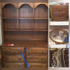 MaxSold Auction: This online auction features bedroom furniture including Thomasville, decor including mirrors, bathroom supplies, Linens, desks and bookcases, crystal including Waterford, kitchenware and appliances including Kenmore Range, Maytag Centennial washer and dryer, outdoor furniture, Jewelry and much more!