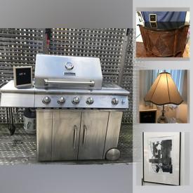 MaxSold Auction: This online auction features marble & glass dining table, kitchen aid BBQ, small kitchen appliances, electric baseboard heater, decorative plates, barware, desks and much more!