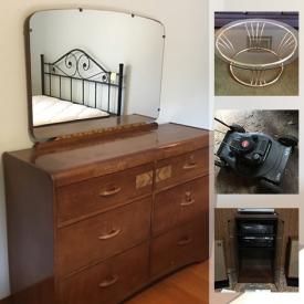 MaxSold Auction: This online auction features vintage dressers, portable air conditioner, Ukrainian style serving ware, teacups, electric infrared heater, vintage blanket box, Dyson vacuum, Toro yard tool, lawnmower and much more!