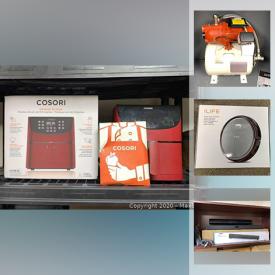 MaxSold Auction: This online auction features new in open boxes air fryer, robot vacuums, water distillers, humidifier, 3D printer, humidifier, soundbars, MAGEDOC tablet, dehumidifier and much more!