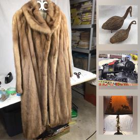 MaxSold Auction: This online auction features Penny Gorman original sculpture, vintage indigenous quill boxes, bike, yard tools, camping gear, mower lift, fishing tackle, vintage books, small kitchen appliances, gardening supplies, tools, jewelry, stamps, dehumidifiers, printers, vintage mink coat, Ho electric train set and much more!