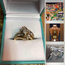 MaxSold Auction: This online auction features Ladies diamond ring, costume jewelry, vintage cookie jars, stereo components, fishing gear, drones, Joe Wilson tribal prints, vintage Native American items, original Steinbach Nutcrackers, African American dolls, dollhouse accessories, transformer toys, bikes, half grain of gold, comics and much more!