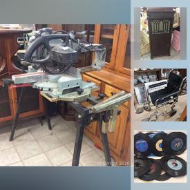 MaxSold Auction: This online auction features Nintendo & games, wheelchairs, Kingston collectibles, table saw, vintage handbag, collector plates, antique Edison Victrola, antique accordion, sports cards and much more!