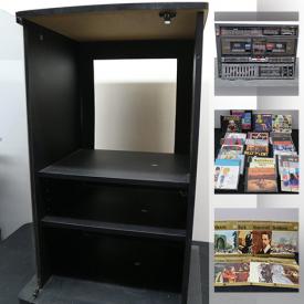 MaxSold Auction: This online auction features stereo components, vinyl records, CDs, DVDs, audio component cabinet, The singing machine, speaker stands and much more!