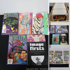 MaxSold Auction: This online auction features comics such as Spiderman, Captain America, Avengers, Ironman, Strange Tales, Fantastic Four, Luke Cage and Graphic Novels and much more!