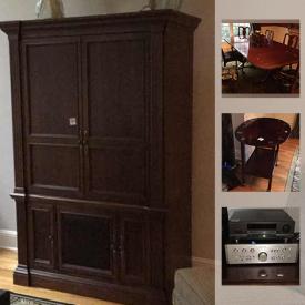 MaxSold Auction: This online auction features stereo electronics, framed artwork, rattan furniture, space heaters, costume jewelry, marble top table and much more!