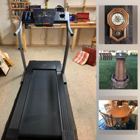 MaxSold Auction: This online auction features grass trimmer, floor jack, outdoor games, vinyl records, tools, small kitchen appliances, MCM tables, vintage accordion, quilts, sentry safes, yard decor, jewelry, vintage tabletop air Hockey and much more!