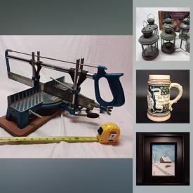 MaxSold Auction: This online auction features sap buckets, Eavestrough brackets, antique drawer pulls, digital camera, small kitchen appliances, heater, Ila Jordan paintings, sports equipment, pet supplies, local heritage books and much more!