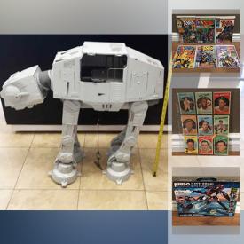 MaxSold Auction: This online auction features baseball, Hockey, and basketball cards, comics, dick Tracy watch, transformers, diecast trucks, model car, Toronto Maple leaf collectibles, action figures, star wars figures, lite brite, power rangers toys and much more!