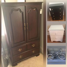 MaxSold Auction: This online auction features new men's shirts & sweaters, Bose speakers, Durie rug, hand tools, Raleigh mountain bike, rollerblade, iron bed, Boxing & Hockey gloves and much more!