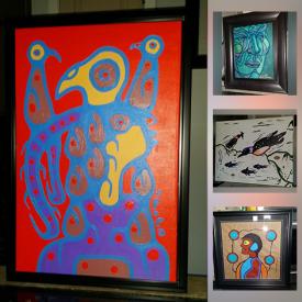 MaxSold Auction: This online auction features art by Norval Morrisseau, David Morrisseau and more!