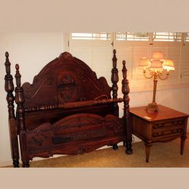 MaxSold Auction: This online auction features Bose home entertaining system, prints, ornate full size bed, Tonka trucks, dining table and chairs, Craftsman lawnmower, Kenmore Elite washer and dryer, garden tools, trunks, decor, upright freezer, record player, children desks, chairs and toys, Coke collections, vanity, dressers, side tables, and much more.
