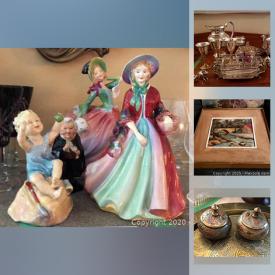 MaxSold Auction: This online auction features Susan sparks original, vintage cranberry glass, teacups, golf memorabilia, vintage brass, Royal Doulton figurines, Sterling silver jewelry, Swarovski perfume bottle, Mexican pottery, antique engraving, original watercolors and much more!