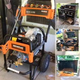 MaxSold Auction: This online auction features a dresser, mirror, garden trellises, BBQ, shelving unit, weed trimmers, pressure washer, PS3, deck box, kitchen cart, miter saw, leaf blower, trunk, pickling vat and much more!