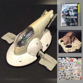 MaxSold Auction: This online auction features PC video games, Wii video games, PC video game strategy guides, vintage star wars toys, vintage Empire strikes back trading cards, post stamp collection and much more!