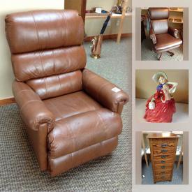 MaxSold Auction: This online auction features costume jewelry, amber jewelry, cranberry glass, cabinet, china, Royal Doulton, art, rocking chair, bench, woven chair, office chair, oil on board and much more!