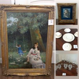 MaxSold Auction: This online auction features Grandmother clock, small kitchen appliances, English Bone China, framed artwork, office supplies, storage bins and much more!