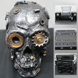 MaxSold Auction: This online auction features electronics, camera and phone parts, food processor, aquarium items, CCTV, records, camera accessories, clocks, speaker stands, costume jewelry, comics, steampunk skull, dolls and much more!