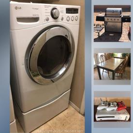 MaxSold Auction: This online auction features indoor and outdoor furniture, a grill, faux plants, decorative candles, Xbox 360 with video games, Vita Master stationary exercise bike, LG washer and dryer, and much more!