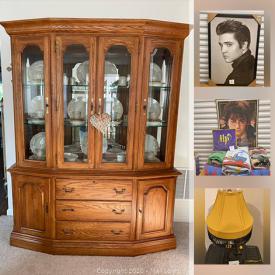 MaxSold Auction: This online auction features furniture, chandelier, lamps, Pfaltzgraff, art, space heater. Collectibles to include Harry Potter, Disney, Teletubbies, Beanie Babies. Lenox, A Christmas Story Leg Lamp and much more.