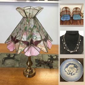 MaxSold Auction: This online auction features silver jewelry, brooches, costume jewelry, collector plates, Swarovski, MCM Rosenthal, vintage dolls, vintage costume jewelry, silverplate, coins, artwork, Windsor backed chairs, teak coffee table, prints, tools, clamps, mirrors, ramps and much more!