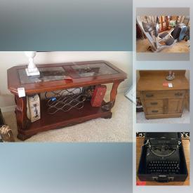 MaxSold Auction: This online auction features limited edition prints, antique furniture, Bose speakers, exercise equipment such as a Bowflex machine and a Nautilus, vacuums, serving pieces, microwave, armoire, area rugs, cake stands, iPad, fiberglass ladders and more!