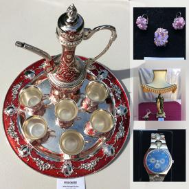 MaxSold Auction: This online auction features Kessaris watches, jewelry, dragon lamp, small kitchen appliances, women's clothing, Belgium lace, stoneware, stamps, new beauty cases, power & hand tools, pet supplies, security lights, games, Paris prints, office supplies and much more!