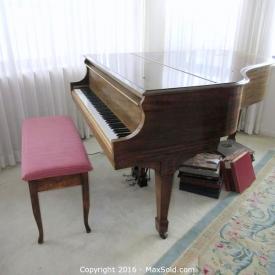 MaxSold Auction: This online auction features antique furniture,Heintzman baby grand piano and bench, appliances, dish sets,LP albums, oil on board, chairs,garden items and much more!