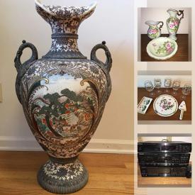 MaxSold Auction: This online auction features stereo components, antique lamps, Jim Shore angels, Limoges, pottery, authentic tribal mask, Iris Apfel barbie, stamp collection, authentic wedding Kimono, sterling & costume jewelry, power & hand tools and much more!