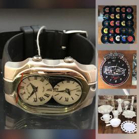 MaxSold Auction: This online auction features milk glass, antique sewing machines, vintage vinyl, hand tools, fishing gear, vintage toys, small electronics, vintage metal cans, CDs and much more!