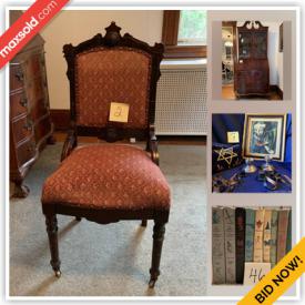 MaxSold Auction: This auction features original art, antique furniture, vintage Judaica, children books, and more.