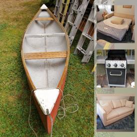 MaxSold Auction: This online auction features Delta Dust collector, large power tools, hand tools, Canoe, ladders, grill, Teak coffee tables, stamp collection, teacups, fishing gear, pottery, jewelry, small kitchen appliances and much more!