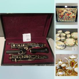 MaxSold Auction: This online auction features collectibles to include vintage Pyrex, several different colors of depression glass, Anchor Hocking glassware, barware, vanity items, decanters, polaroid. Mirror, area rug, sewing supplies, Noritake china and much more.