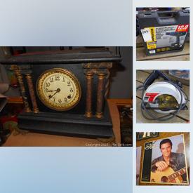 MaxSold Auction: This online auction features air compressor, antique mantle clock, luggage, power tools, hand tools, vintage tools, toolboxes, vintage calendars & magazines, Harrowsmith picture, enamelware, Hockey collectibles, vintage lighters, NASCAR collectibles, costume jewelry and much more