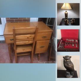 MaxSold Auction: This online auction features Charles Cater painting, Tiffany style floor lamp, portable DVD players, Wititinger Ward signed & numbered, child winter accessories, evening wear, vintage dolls and much more!