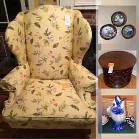 MaxSold Auction: This online auction features art pottery, jewelry, pewter, collector plates, French porcelain China, Ethan Allen furniture, polish stoneware, collector dolls, Hummel figurines & plates and much more!