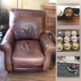 MaxSold Auction: This online auction features miniature tea sets, Wedgwood China, teacups, leather recliners, Barrister bookcase, electric fireplace, African art, small kitchen appliances, skis, snowboard, lawnmower and much more!