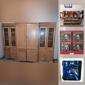 MaxSold Auction: This online auction features crystal pieces, an entertainment center, Guatemala items, small kitchen appliances, cookbooks, cat supplies, living room furniture, CDs, Christmas decor, board games, and much more!