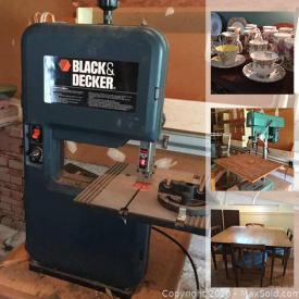MaxSold Auction: This online auction features drill press, delta Oscillating sander, Dewalt radial arm saw, Tiffany style lighting, cabbage patch doll, depression glass and much more!