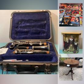 MaxSold Auction: This online auction features vintage toys, Avon jewelry, Nascar collectibles, comic books, vintage furniture, toys, jewelry making supplies, sports cards, vintage jewelry, Bundy clarinet, video games, NIB barbies and much more!