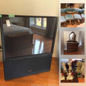 MaxSold Auction: This online auction features Swarovski figurines, watches, cookie jars, Cuisinart, kitchen aid, Wedgwood China, Noritake China, MCM kitchen table, humidor, wall mirrors, sporting goods, Game Boy, Disney items and much more.