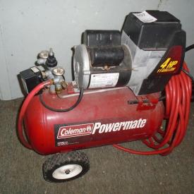 MaxSold Auction: This online auction features Coleman Powermate compressor, tools, fridge, washing machine, outdoor sports, tires, china, boots, cabinets, watches, spoon collection, camera and much more!