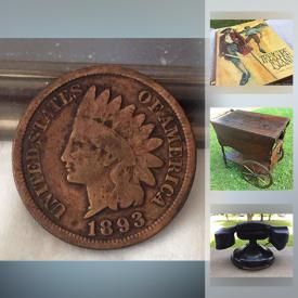 MaxSold Auction: This online auction features collectibles such as vintage Kingston memorabilia, vintage coins, vintage comics, hockey trading cards, and antique hand tools, furniture such as Gibbard hall table, antique tea wagon, pottery, camping equipment, vinyl records and much more!