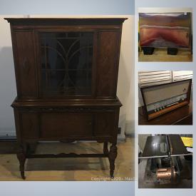 MaxSold Auction: This online auction features Michelle White laser prints, Nicoletta Baumeister watercolours, rock salt lamp, art deco Era glass shades, vintage crokinole table, vintage beaver table saw and much more!