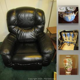 MaxSold Auction: This online auction features vintage electronic handheld games, Amber glass decanters, antique enameled trinket boxes, Copeland Spode China, TV, LA-Z-Boy power lift recliner, antique Gerhard Heintzman piano, vintage mantle clocks, antique riding crops, Tools, fridge/freezer and much more!