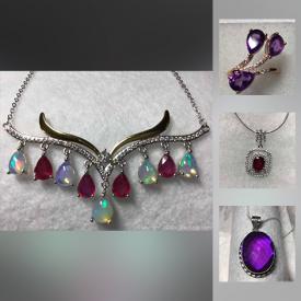 MaxSold Auction: This online auction features Amethyst, opal, emerald, other stone jewelry and much more.