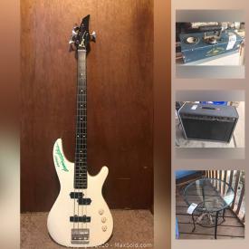 MaxSold Auction: This online auction features power tools, Star Wars collectibles, glass art, TV, stereo components, antique Kimball upright piano, computer gear, electric bass guitar, Rossignol skis, sports collectibles, framed watercolors, mini-fridge and much more!!