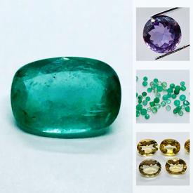 MaxSold Auction: This online auction features gemstones such as emeralds, amethysts, quartz, lapis lazuli, prehnites, tourmaline, tigers eye, cephalopods, moonstones and much more!