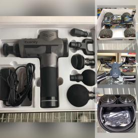 MaxSold Auction: This online auction features NIB items such as Fitbit, non-contact Thermometer, RCA cars, massagers, electronics, ring lights, kids toys, professional projector, hair appliances, air fryer, tablets, Noise-canceling headphones and much more!